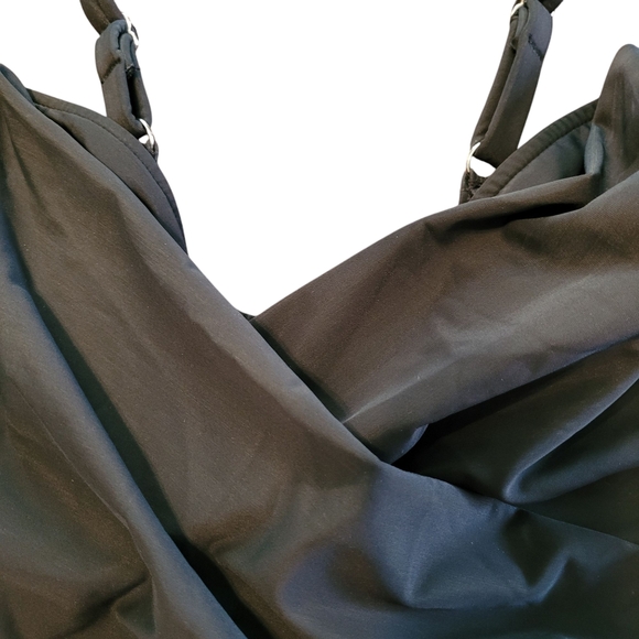 Miraclesuit black ruched one piece swimsuit- 10.           A47 - Picture 4 of 7